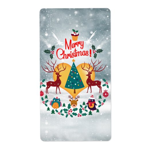 kerstziel etiket (Voorkant)