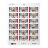 kerstziel etiket (Full Sheet)