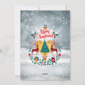 Kerstziel Feestdagenkaart (Achterkant)