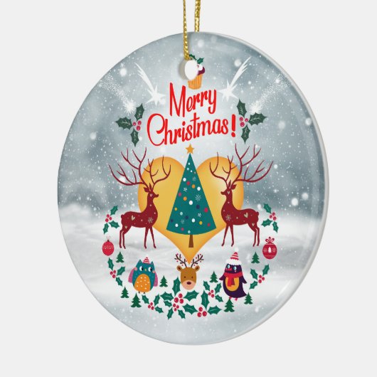 kerstziel keramisch ornament (Links)