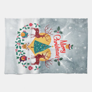 kerstziel theedoek