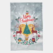 kerstziel theedoek (Verticaal)