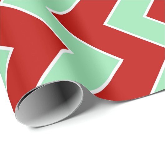 kerstzigzag cadeaupapier (Rol Hoek)