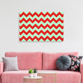 kerstzigzag canvas afdruk (Insitu (Woonkamer))