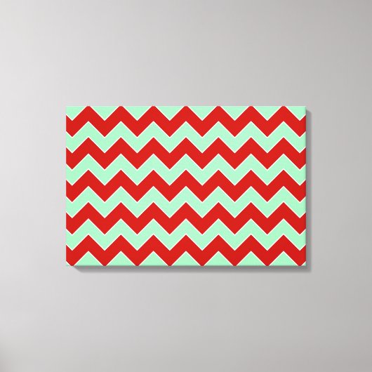 kerstzigzag canvas afdruk (Voorkant)