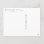 kerstzigzag feestdagenkaart (Achterkant)