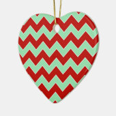 kerstzigzag keramisch ornament (Links)