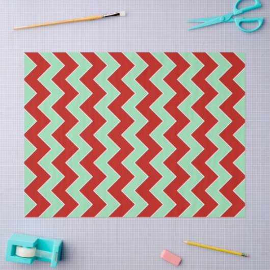 kerstzigzag-papier tissuepapier (Craft)