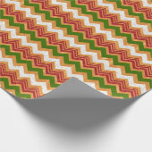 Kerstzigzag Patroon Cadeaupapier (Hoek)