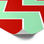 kerstzigzag poster (Hoek)