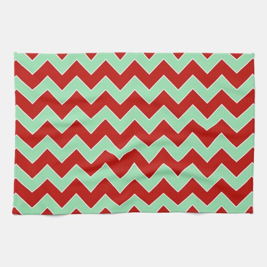 kerstzigzag theedoek (Horizontaal)