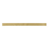 Kerstzilver Polka Dot Ribbon op Gold Satijnen Lint (Voorkant)