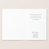 kerstzilveren bijtende boomhandleiding folie kaarten (Binnen)