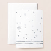 kerstzilveren bijtende boomhandleiding folie kaarten (Met envelop)