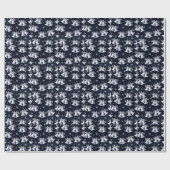 Kerstzilveren cellen cadeaupapier (Vlak)