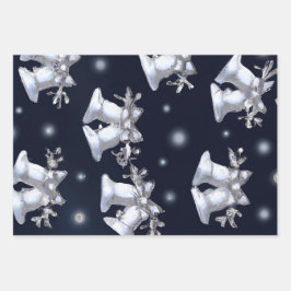 Kerstzilveren cellen inpakpapier vel