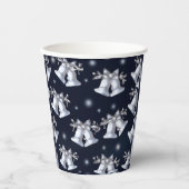 Kerstzilveren cellen papieren bekers (Voorkant)