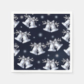 Kerstzilveren cellen servet (Voorkant)