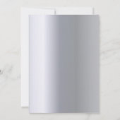 Kerstzilverfamilie foto feestdagenkaart (Achterkant)