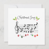 Kerstzingende zangvogels kaart (Voorkant)