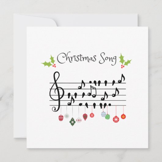 Kerstzingende zangvogels kaart (Voorkant)