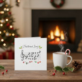 Kerstzingende zangvogels kaart