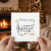 Kerstzingende zangvogels kaart