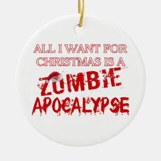 Kerstzombie Apocalypse Keramisch Ornament