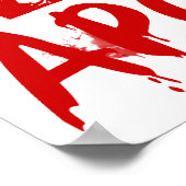 Kerstzombie Apocalypse Poster (Hoek)