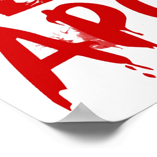 Kerstzombie Apocalypse Poster (Hoek)