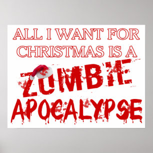 Kerstzombie Apocalypse Poster