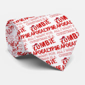 Kerstzombie Apocalypse Stropdas (Opgerold)
