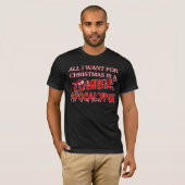 Kerstzombie Apocalypse T-shirt (Voorkant volledig)