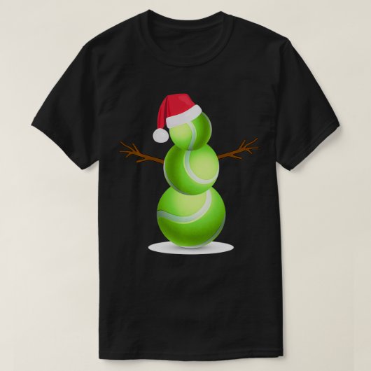 Kerstzomertennis Snowman Party Gift T-shirt (Design voorkant)