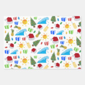 Kerstzomervakantie Inpakpapier Vel (Voorkant 2)