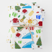 Kerstzomervakantie Inpakpapier Vel (In situ)