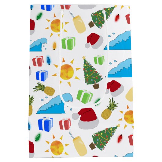 Kerstzomervakantie Medium Cadeauzakje (Achterkant)