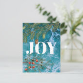 Kerstzomervakantie met strand feestdagenkaart (Staand voorkant)