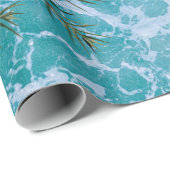 Kerstzomervakantiestrand Cadeaupapier (Rol Hoek)