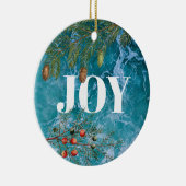 kerstzomervakantiestrand keramisch ornament (Rechts)