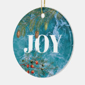 kerstzomervakantiestrand keramisch ornament (Links)