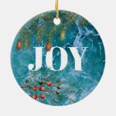 kerstzomervakantiestrand keramisch ornament (Achterkant)