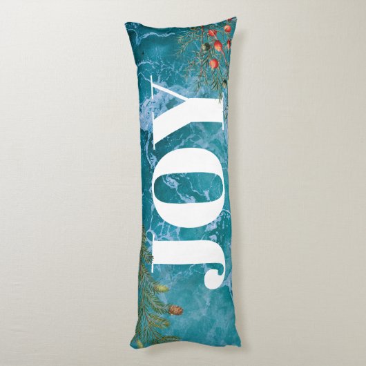 kerstzomervakantiestrand lichaamskussen (Achterkant (Verticaal))