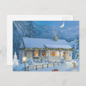 kerstzonde feestdagenkaart (Voorkant / Achterkant)