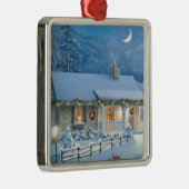 kerstzonde metalen ornament (Rechts)