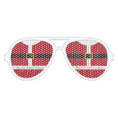 Kerstzonnebril Santa Claus - Fun Aviator Zonnebril (Voorkant)