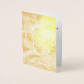 "kerstzonnecollector" Standaard Folie Kaart (Voorkant)