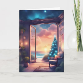 Kerstzonsondergang bij het Zee Kaart