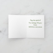 Kerstzonsondergang Kaart (Binnen)