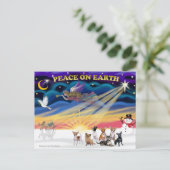 Kerstzonsopgang - Chihuahua's (7) Feestdagenkaart (Staand voorkant)